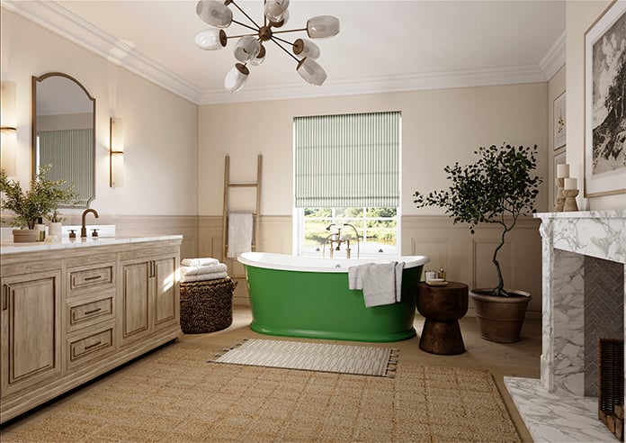 The British Stripe Co. Mary, London No.1 - Twist&Fit Roman Blind - Image 7